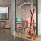 Gorillz Modi Staande Kapstok - Moderne Industriële Look, 8 Haken, Staal, 174cm