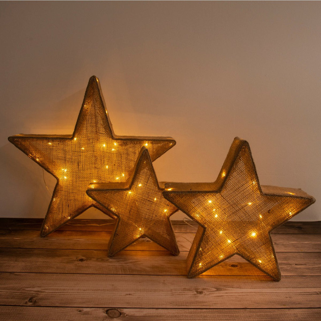 Näve Leuchten LED Sterren Set 3st - Bruin 50cm Decoratieve