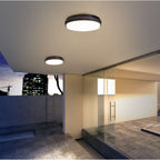 LED Outer Wall Lamp "Mio" Ø 17,5 cm gemaakt van antraciet -gekleurd metaal en plastic, IP54 voor ingang, balkon, terras