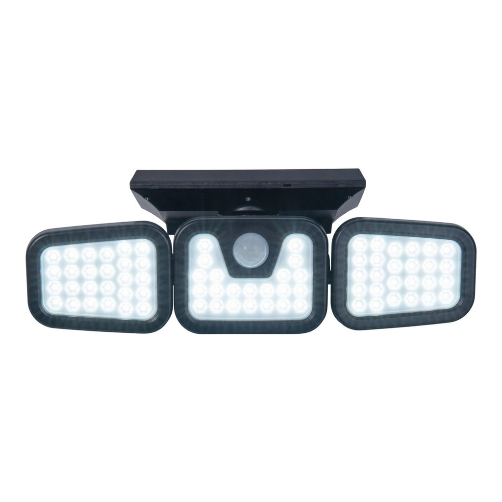 LED Solar Wandlamp Pacita - Zwart Bewegingsmelder