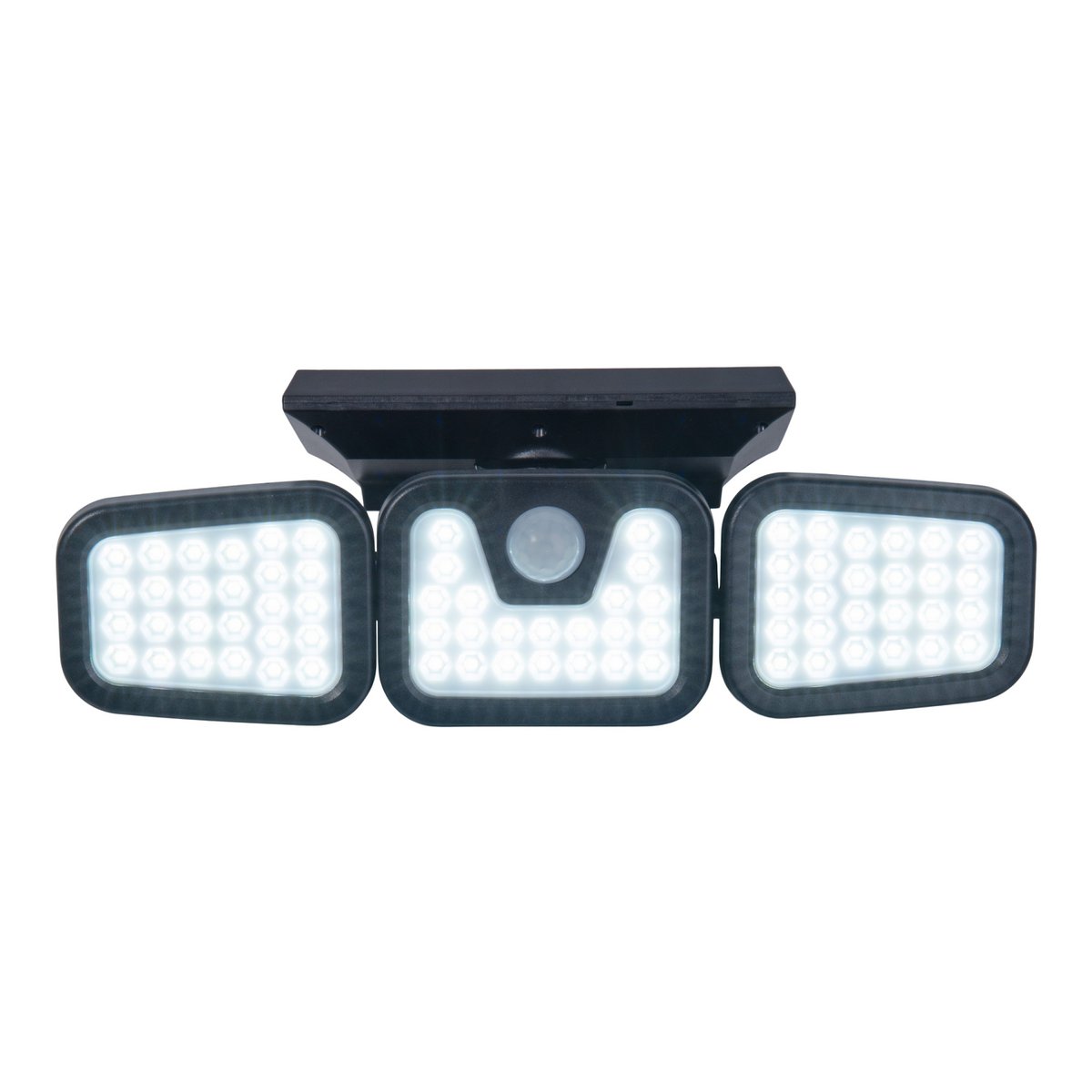 LED Solar Wandlamp Pacita - Zwart Bewegingsmelder