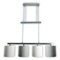 Tilde Hanglamp 4-lichts Grijs-Wit - NEVE Leuchten