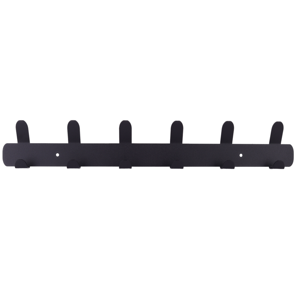 Gorillz Zwarte Wandkapstok - 48cm met 12 Haken