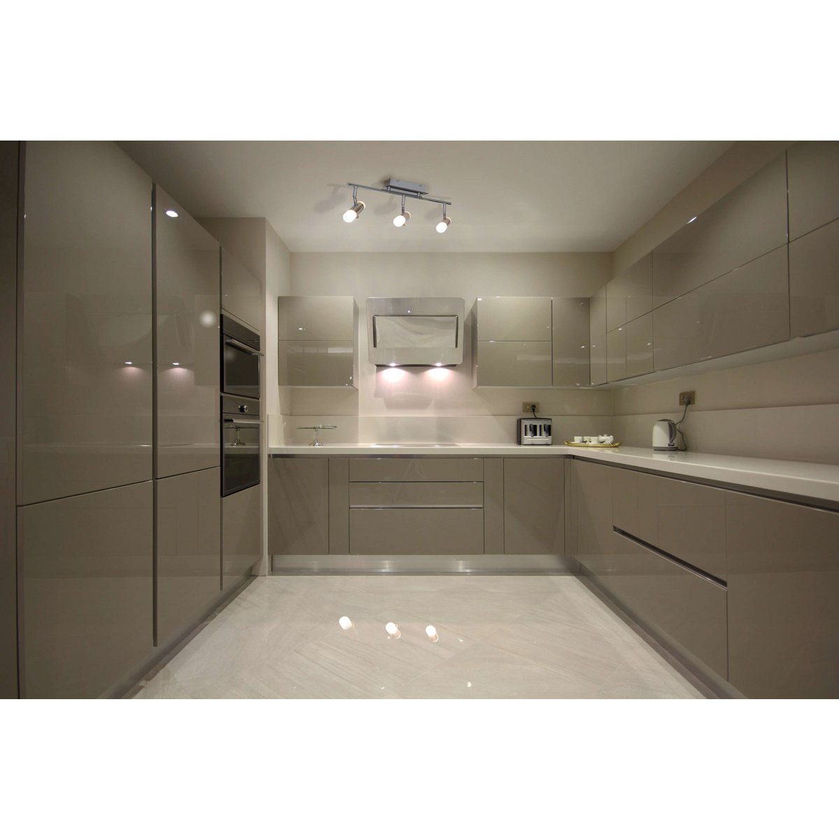 Näve Garda LED Plafondlicht 46cm Chroom