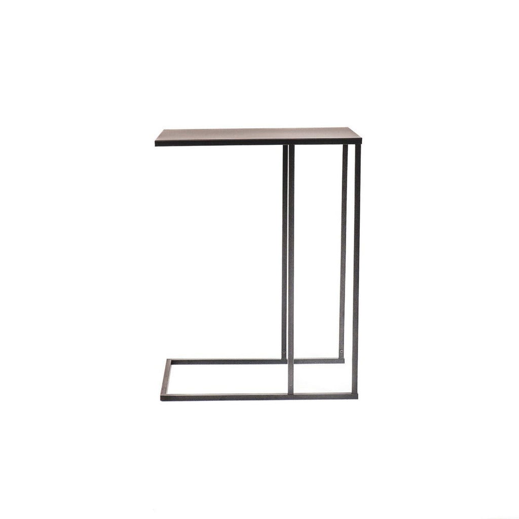 Metaal bijzettafel Zwart - 45x30x60cm