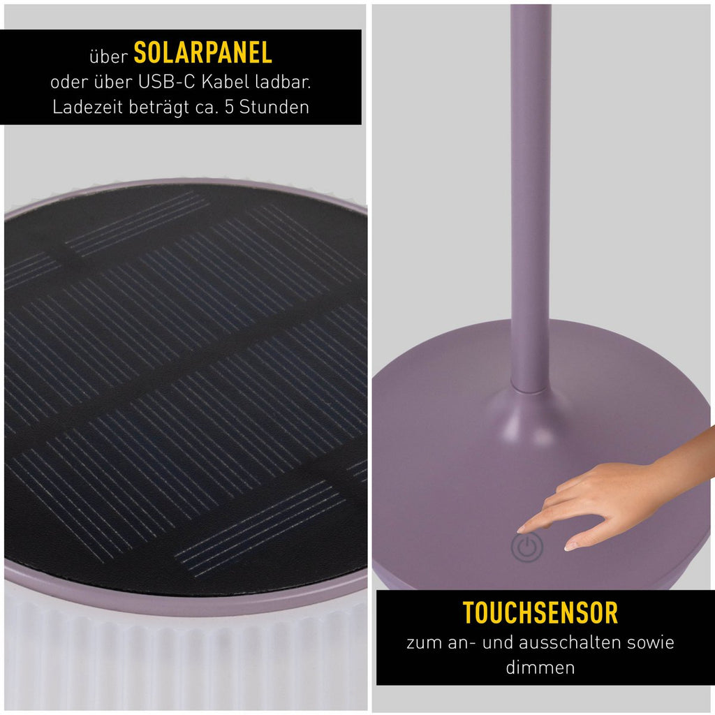 Näve Emmi Solar Tafellamp - 38cm Wit