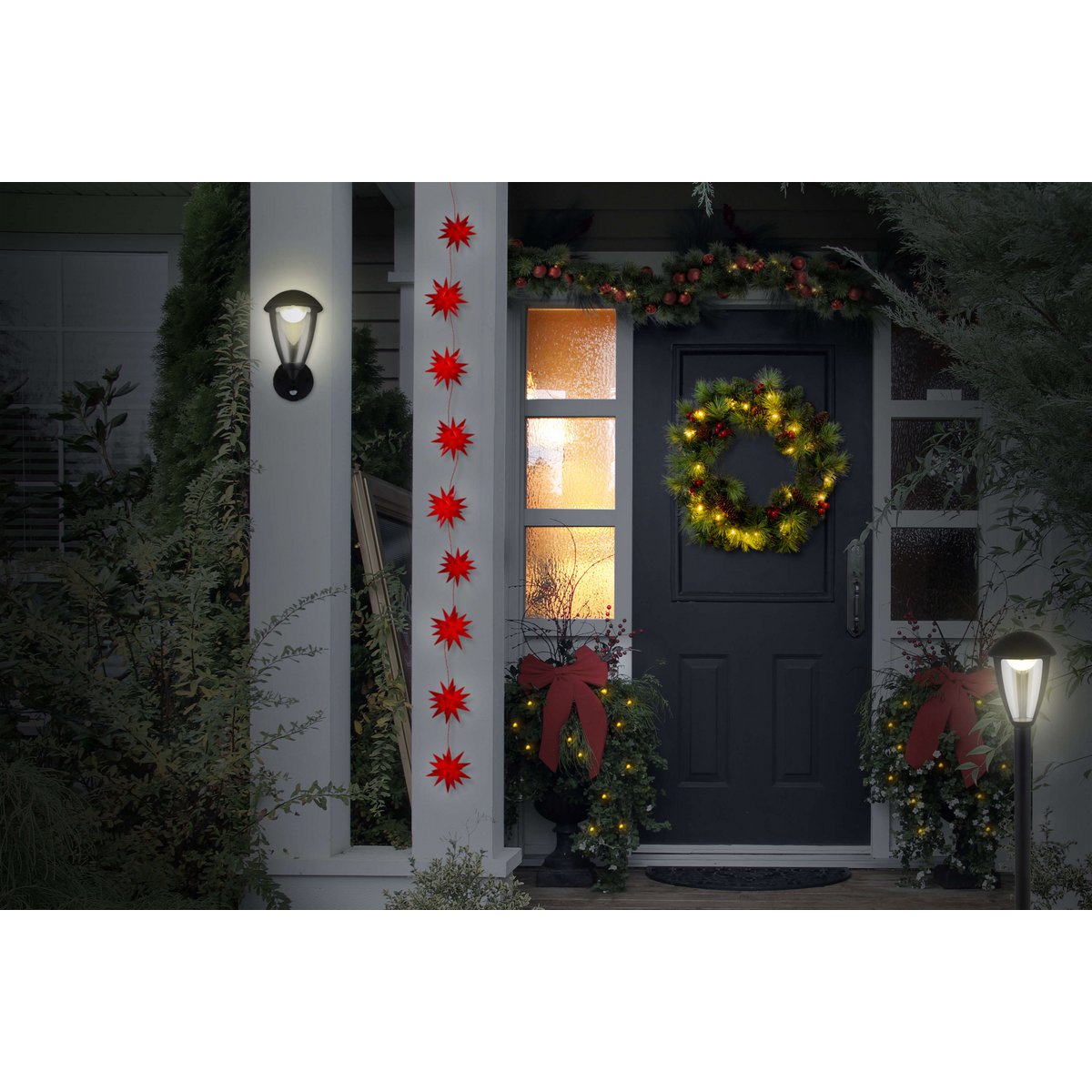 Näve Clint LED Wandlamp - Zwart 100cm