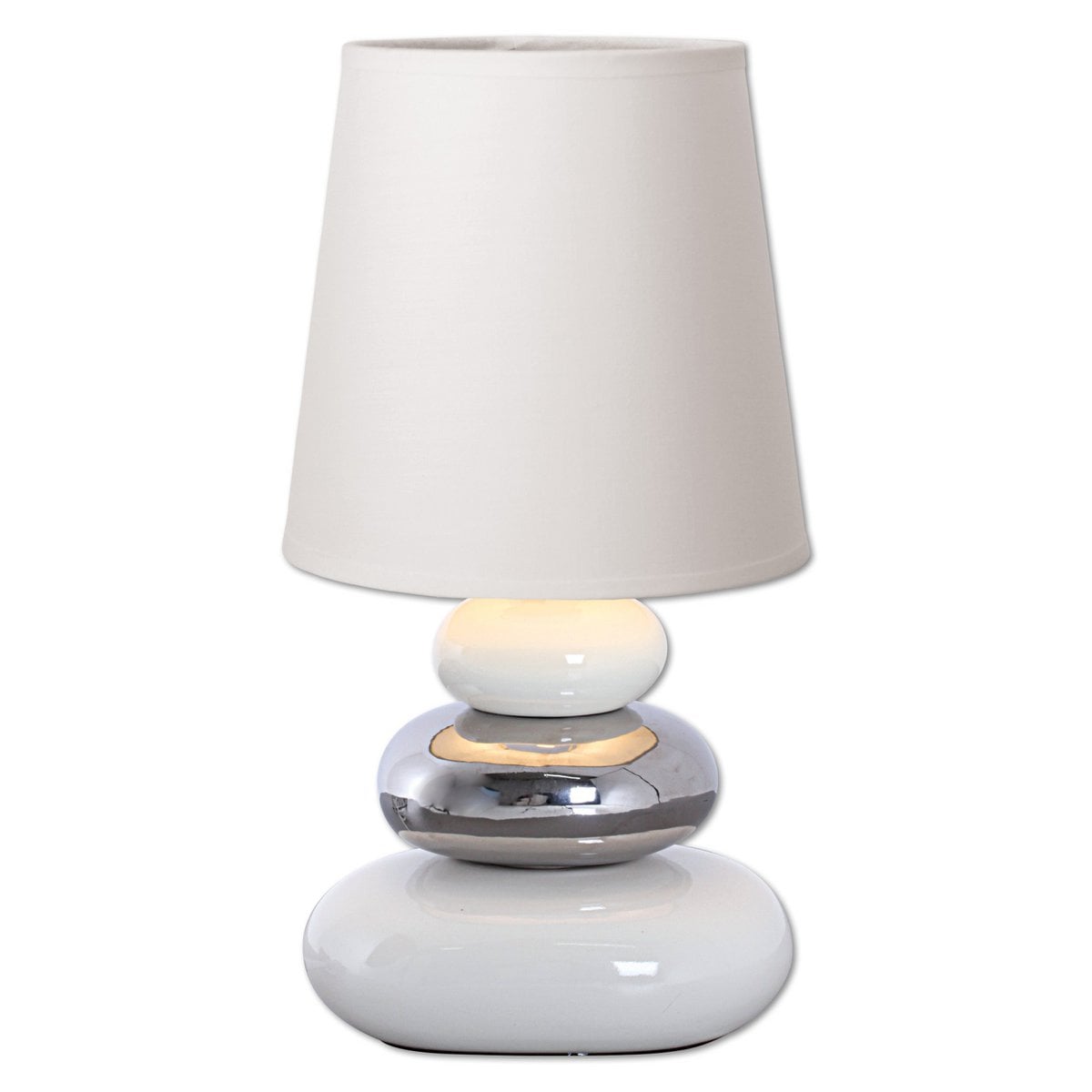 Näve Stoney Keramische Tafellamp Wit 31cm