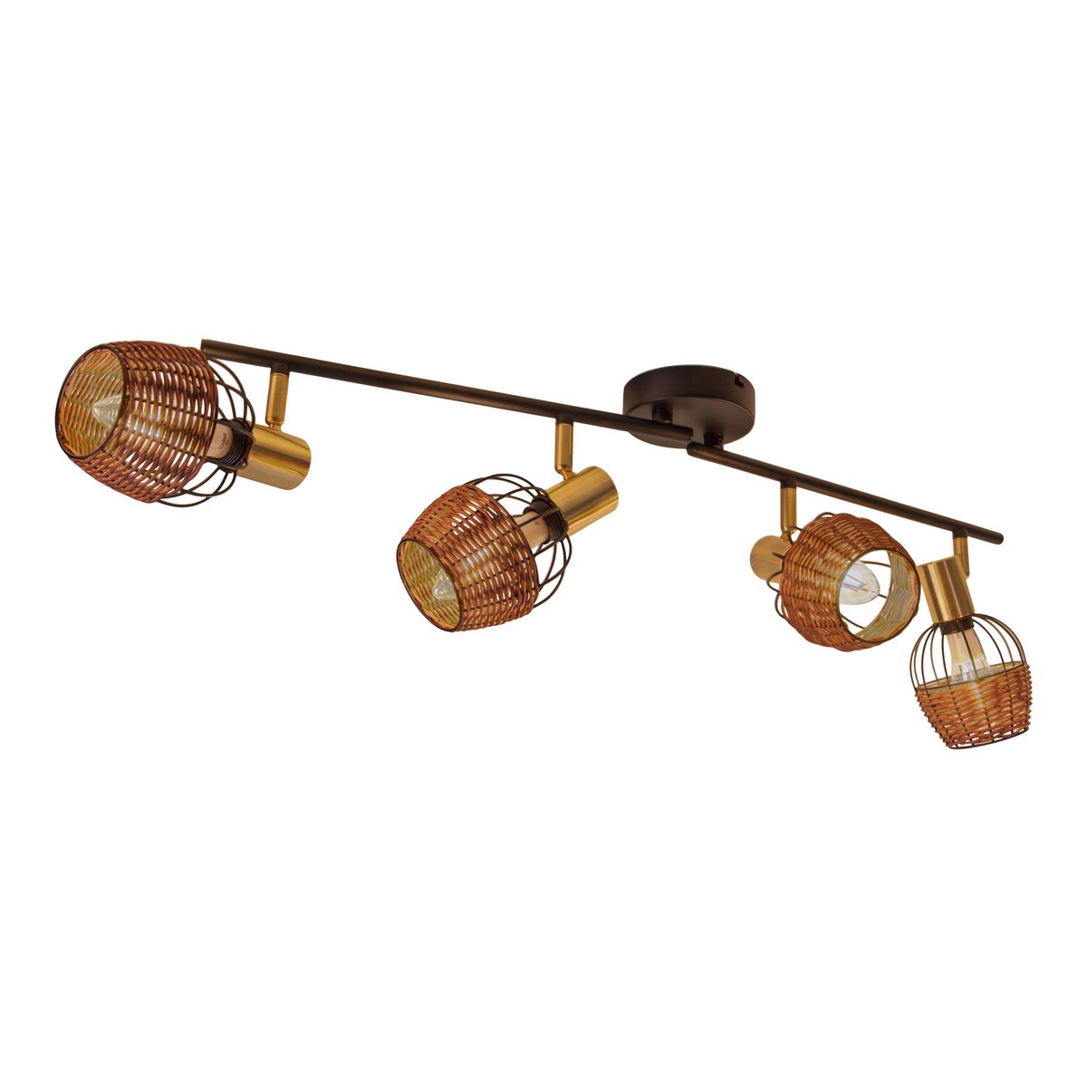 Corbis Plafondlamp - Zwart/Goud 78cm