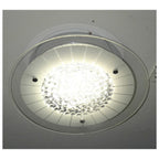 LED plafondlamp Chur - Kristaleffect Wit