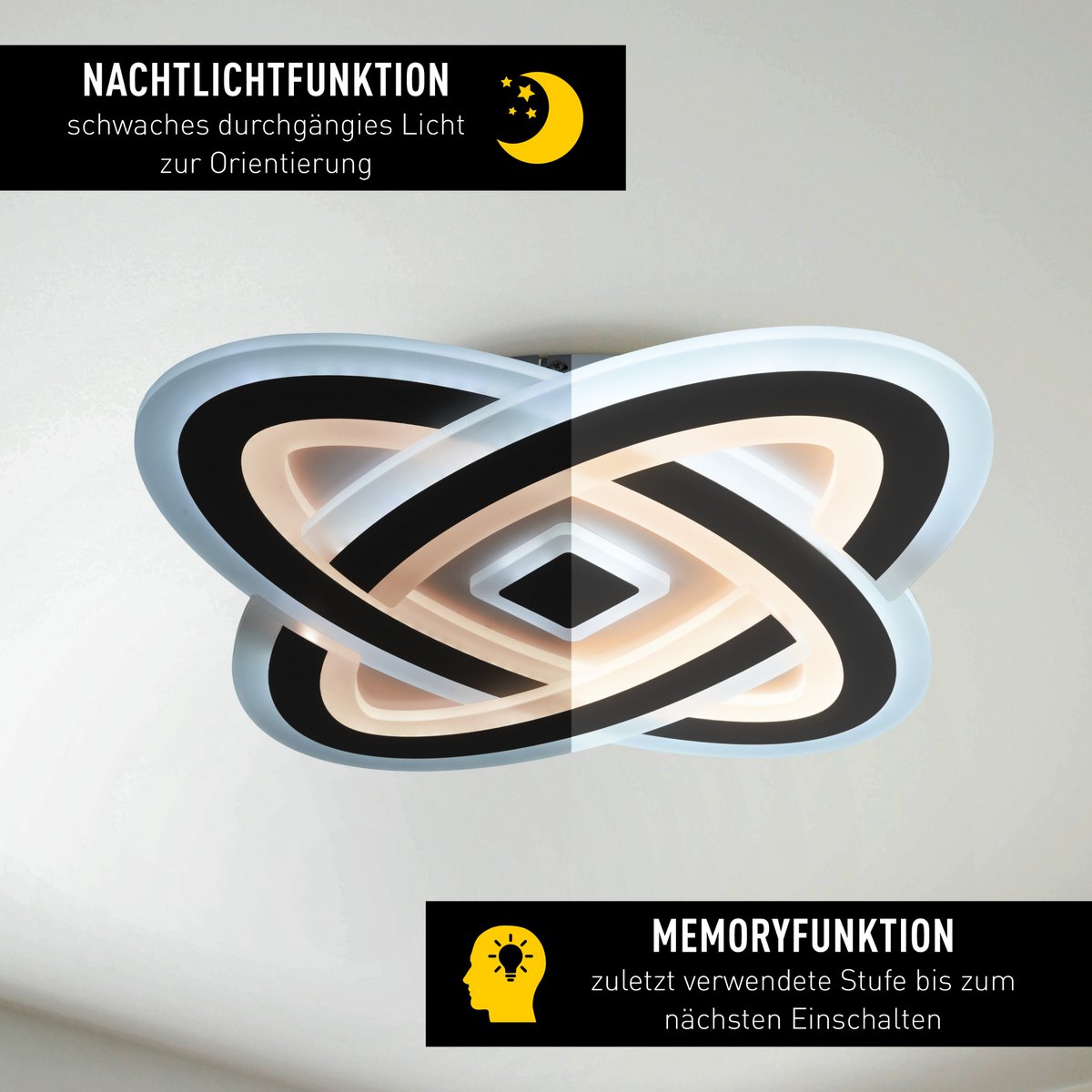 Näve Milla LED-plafondlicht 48cm