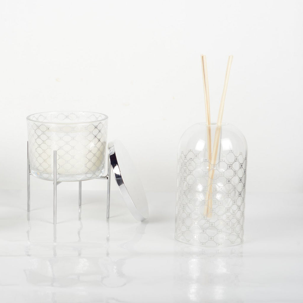 Musk Silver Broadcaster Diffuser - 8,5x14cm Zilver