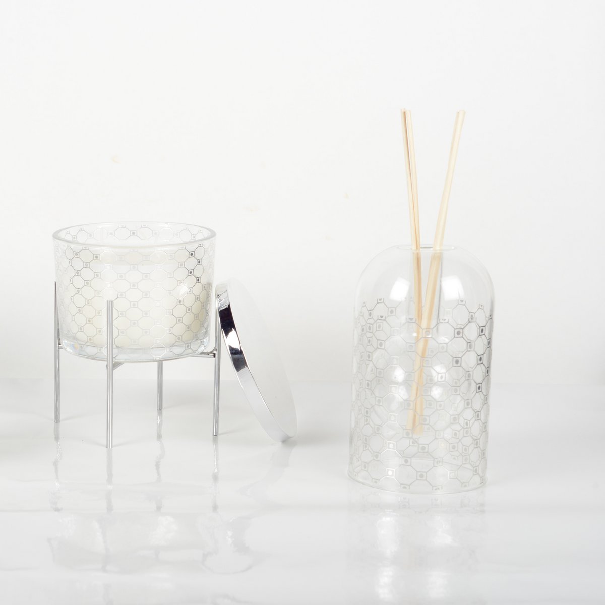 Musk Silver Broadcaster Diffuser - 8,5x14cm Zilver