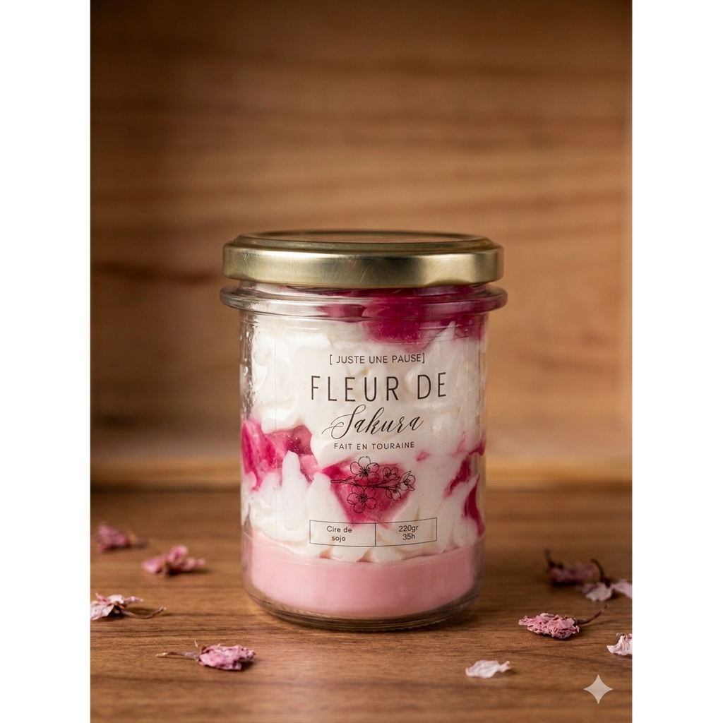 Juste une Pause Sakura Blossom Chantilly Kaars - 165ml