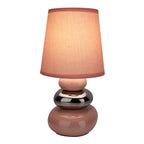Keramische tafellamp "Stoney" roze E14