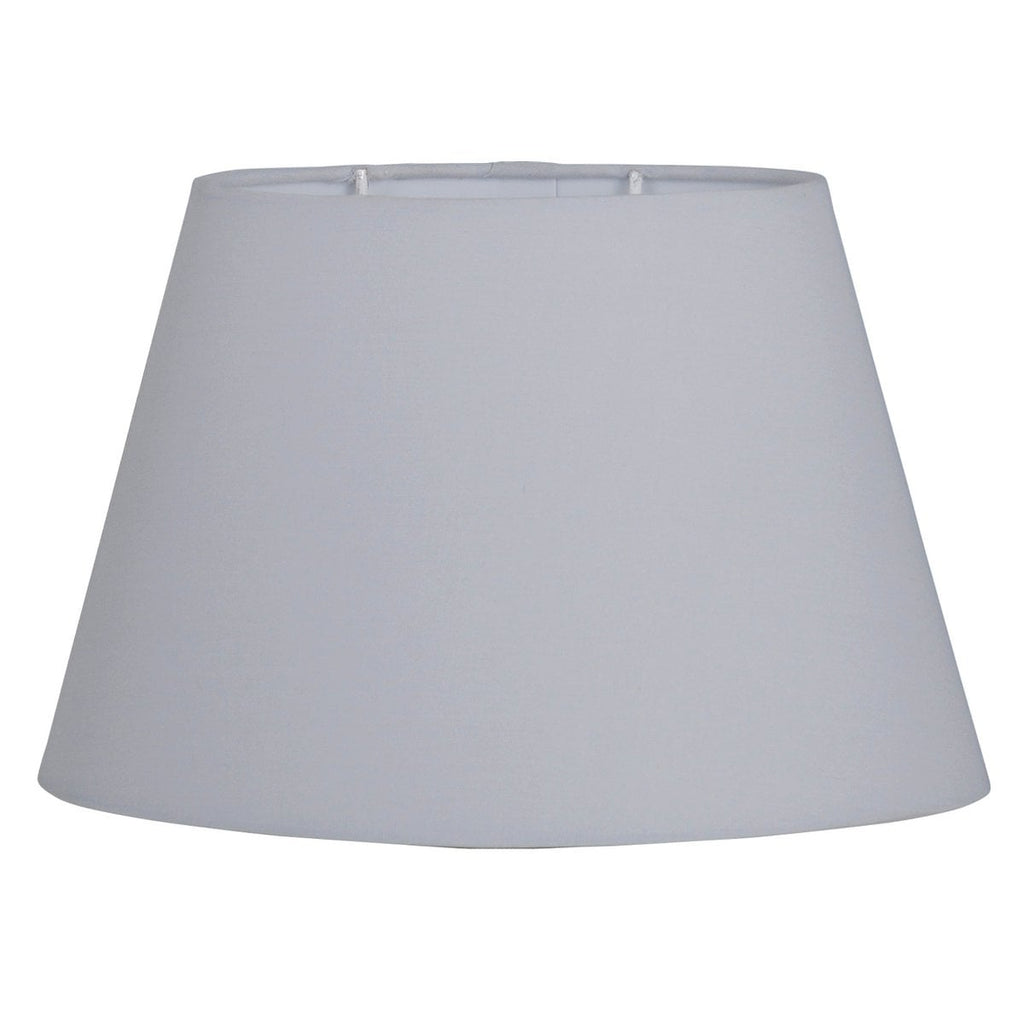 Näve Leuchten Oval Textiel Lampenkap Grijs 24cm Tafellamp