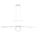 Näve Leuchten Hanglamp Zilver 130cm LED 1344lm Warm Wit