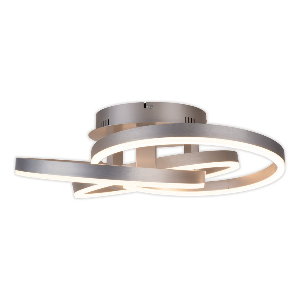 Näve Divora LED Plafondlamp 58cm Zilver Wit