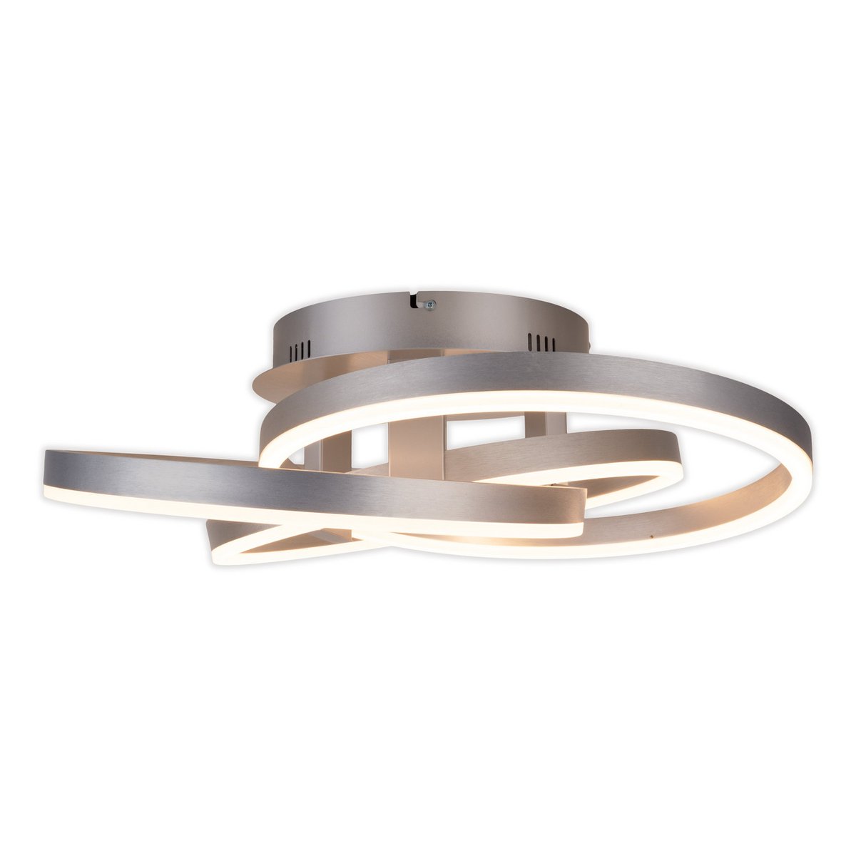 Näve Divora LED Plafondlamp 58cm Zilver Wit