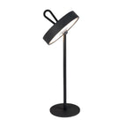 LED -batterijlamp magnetisch "Ella" voor buiten en binnen, gemaakt van metaal en plastic in zwart, 35 cm hoog