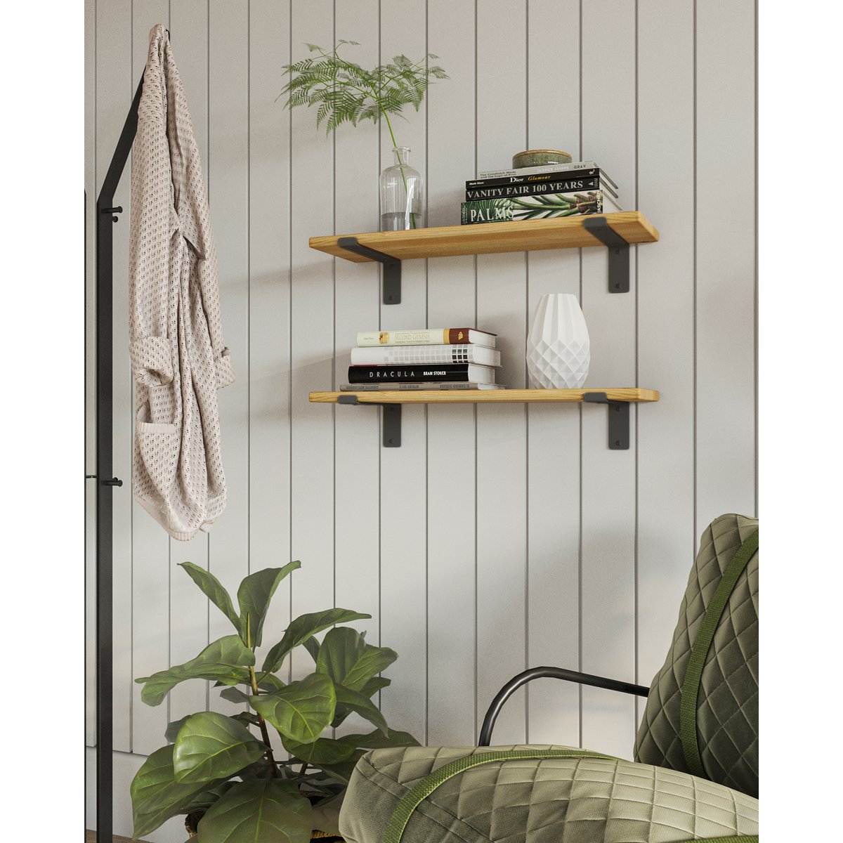 Gorillz Wagon 25 Plankdragers - 2 Stuks Zwart