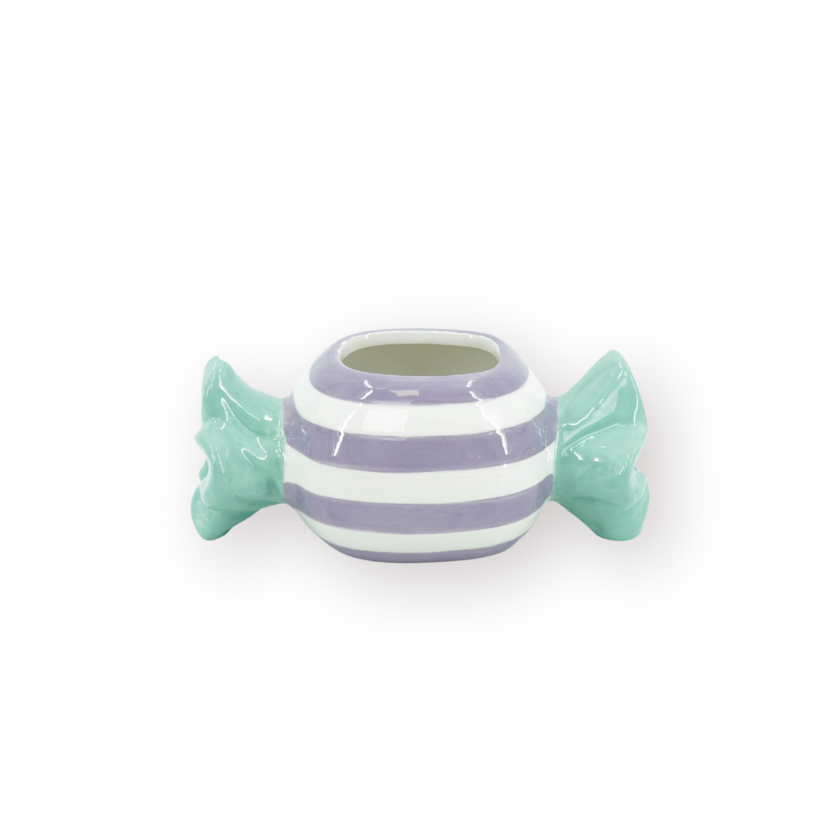 Candylicious Toffee Mint/Lila Bloempot 17x8x8cm Dolomiet