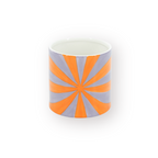 Bloempot Swirl Lila/Oranje - 12,5x12,5x13cm Dolomiet