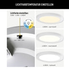 Näve Bonus LED-Plafondlamp Ø21,7cm Wit CCT