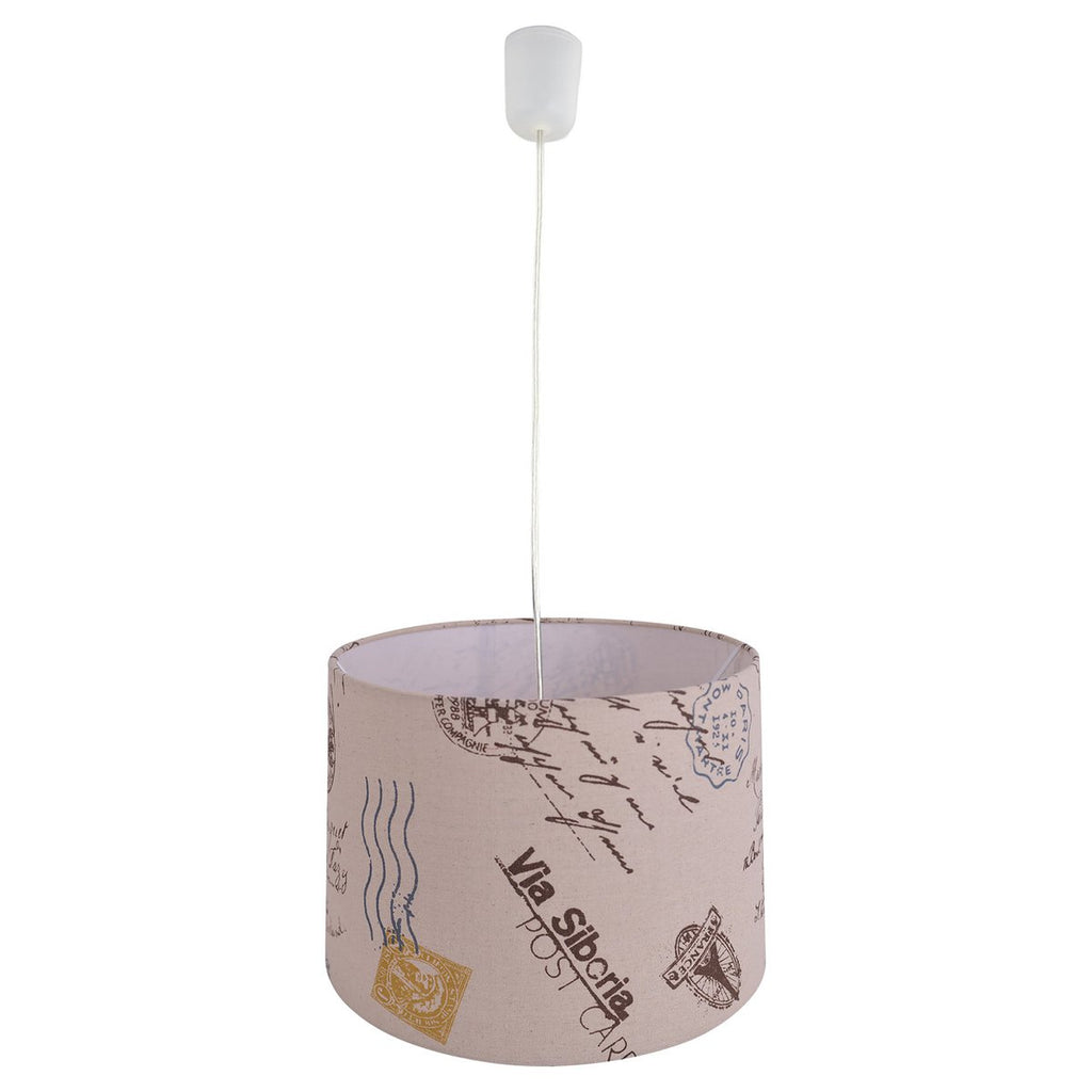 Näve Textiel Hanglamp Print Bruin Ø40cm