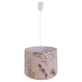 Näve Textiel Hanglamp Print Bruin Ø40cm