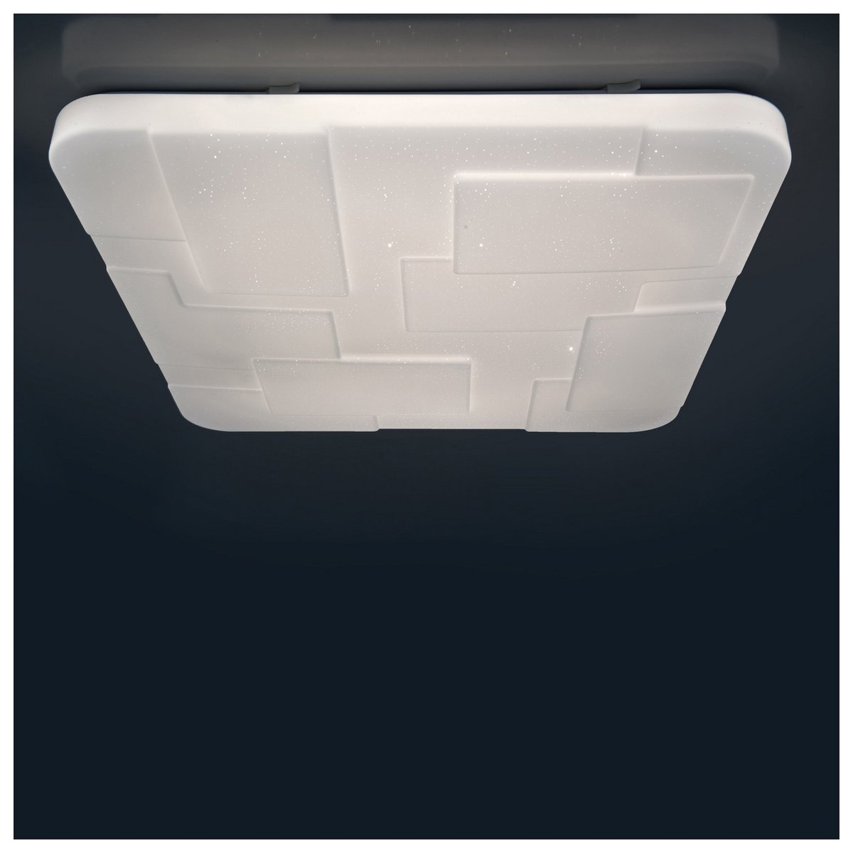 LED Plafondlamp Luxor 54x54cm Kristaleffect
