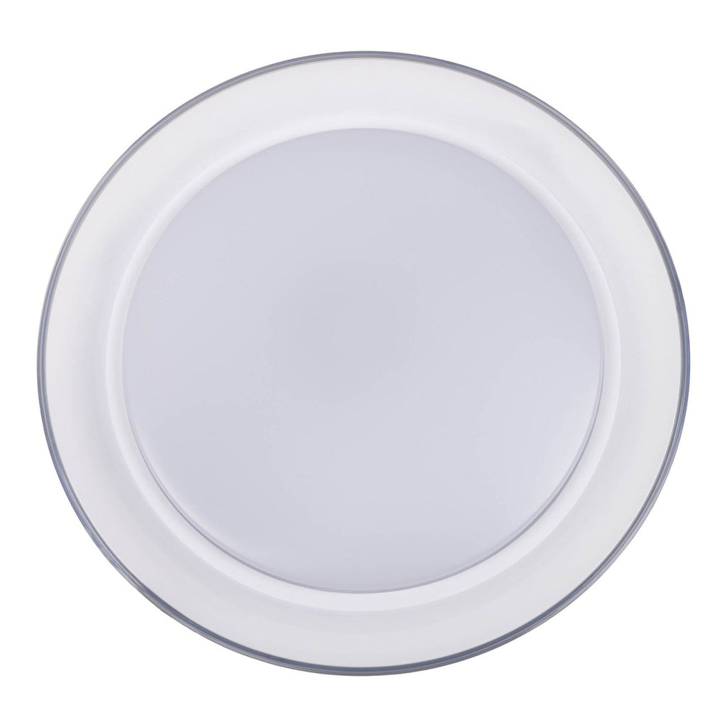 LED-plafondlicht "Claire" Ø 50,5 cm, 7,5 cm hoog, metaal en plastic in wit, geïntegreerde LED, 1600 lm, dimable, CCT-functie, 3000-5000 K, nachtlichtfunctie