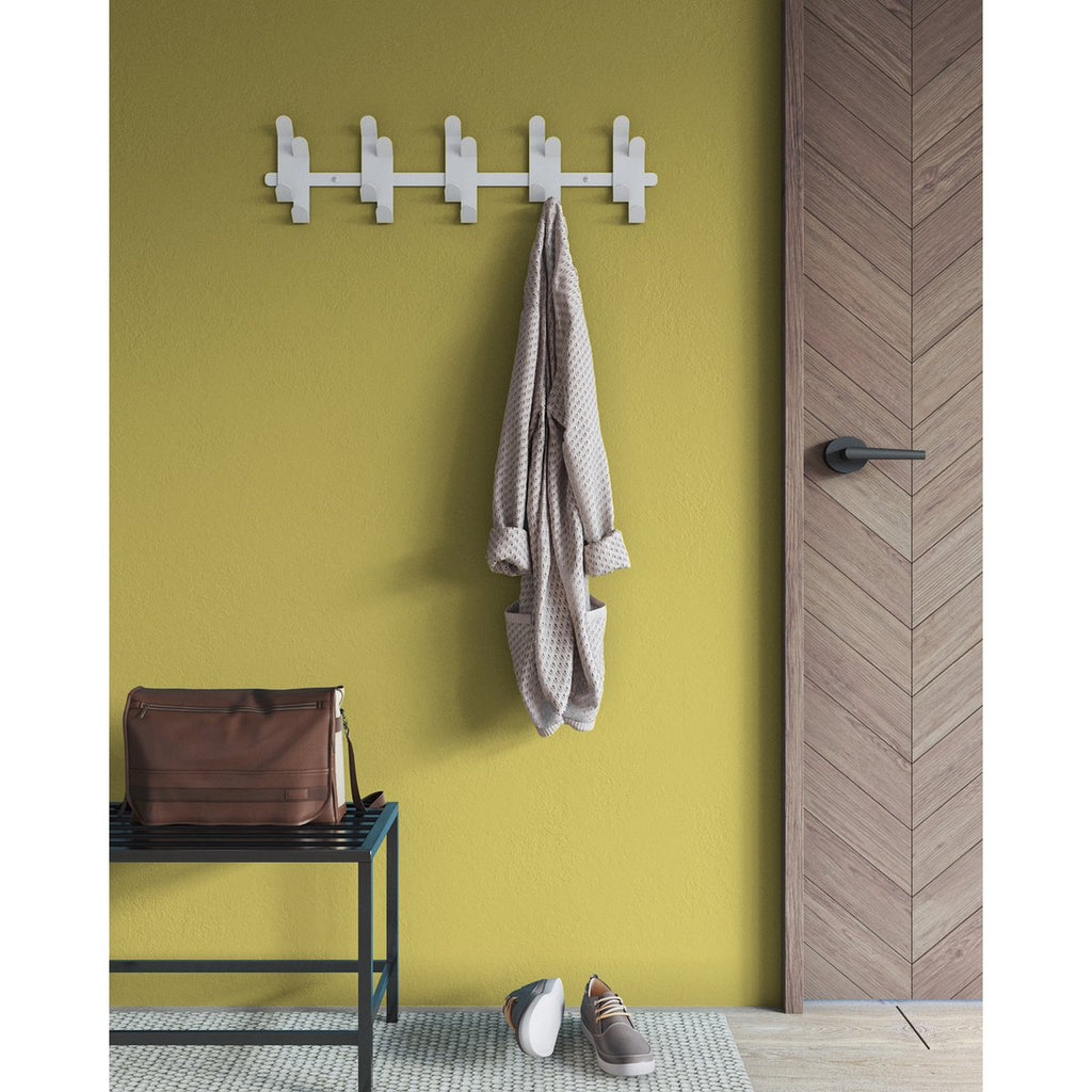 Gorillz Origami Wandkapstok - Wit - 20 Haken - Robuust Design
