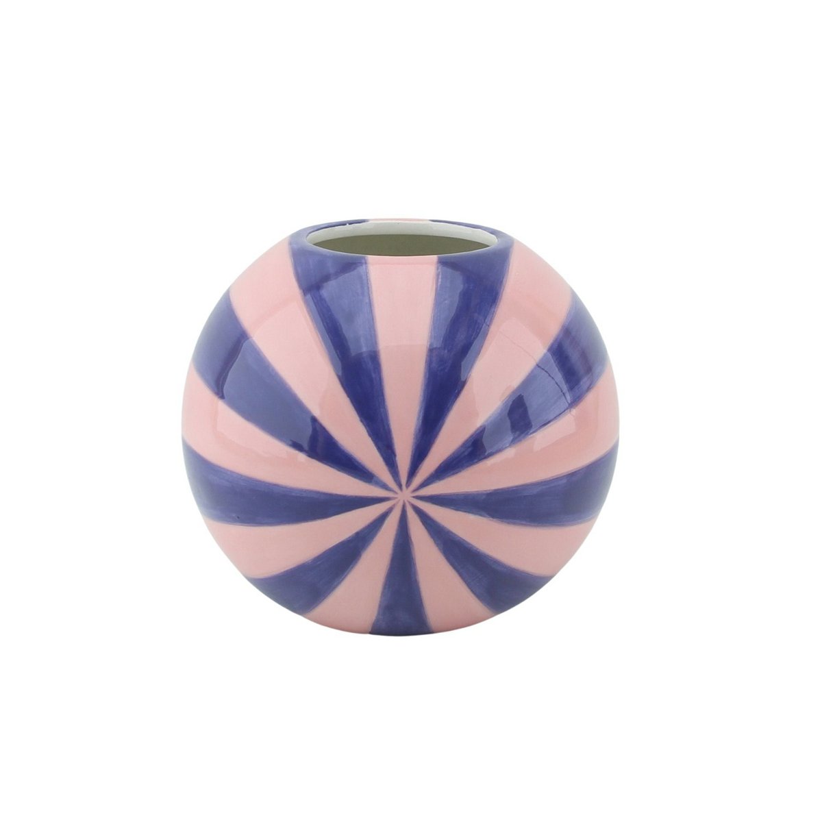 Bloemvaas Swirl - Roze/blauw - 15x15x15cm - Dolomite