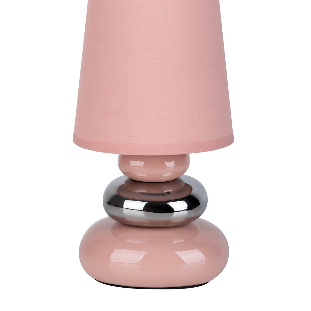 Keramische tafellamp "Stoney" roze E14