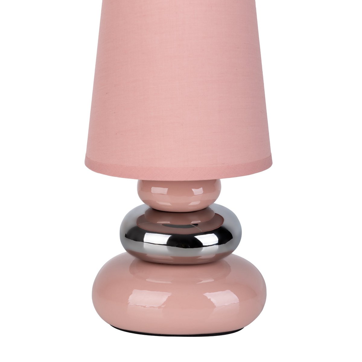 Keramische tafellamp "Stoney" roze E14