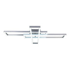 LED CCT-plafondlamp + RGB-backlight "Bantry" met veel functies, 95 cm lang, inclusief afstandsbediening