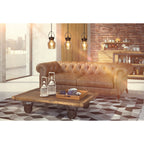 Glazen hanglamp Alex - Beige 128cm