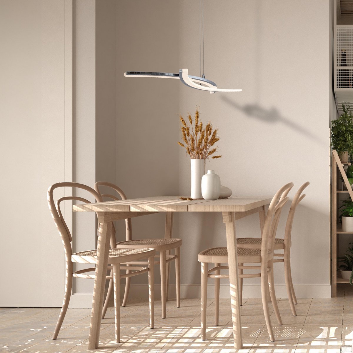 Näve Theo LED-hanglamp 32x120cm