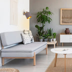 Näve Maron Wandlamp - Bruin Stof E14