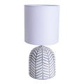 Keramisch tafellicht "folio" wit, tafellamp gemaakt van keramiek, wit, met E14 -aansluiting, voor eetkamer, woonkamer, gang of kantoor, 27,50 cm hoog