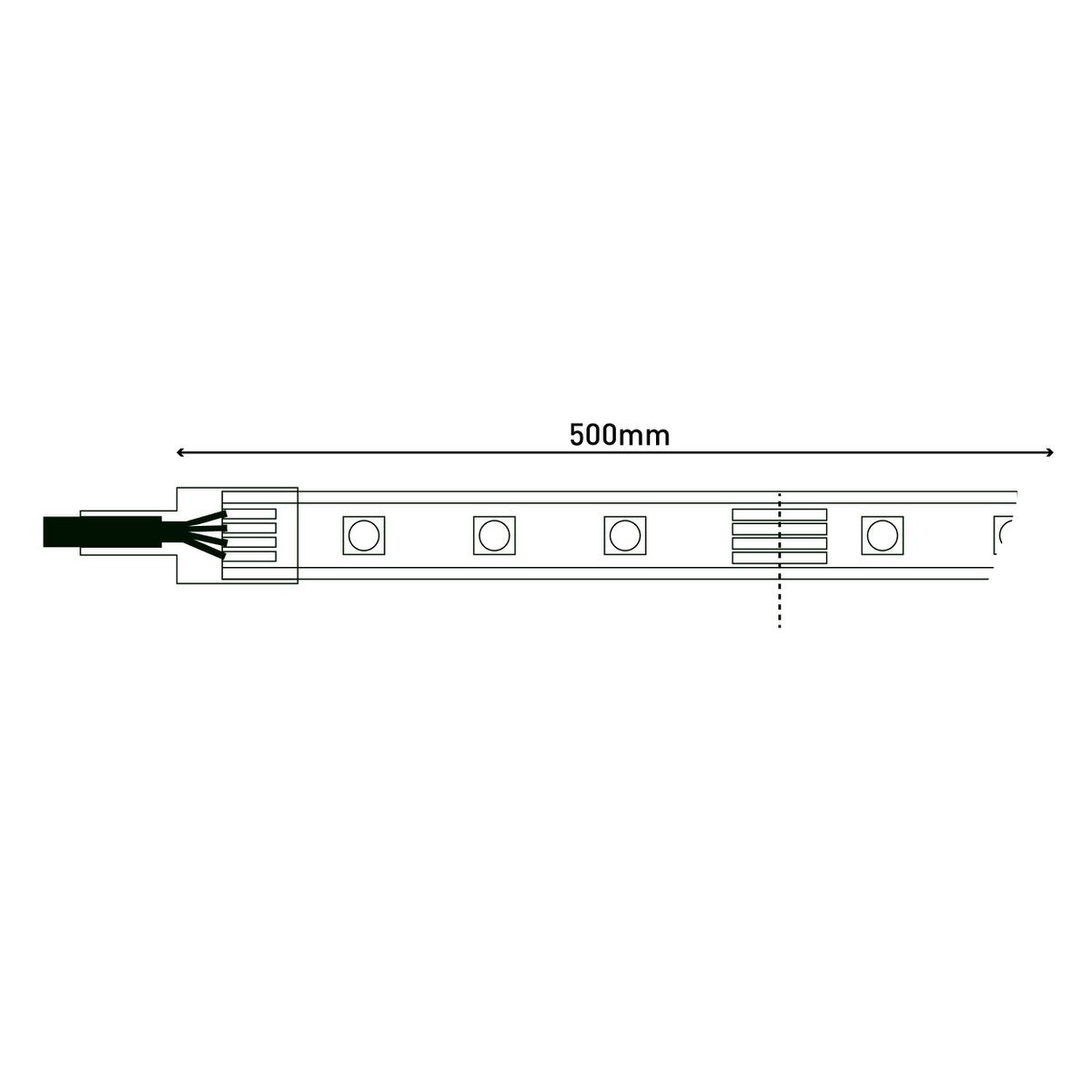 LED Strip Buiten 500cm 24W Warm Wit Dimbaar