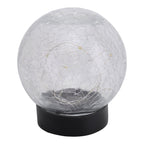 Näve Crackle Solar Tafellamp 3-Set Wit 12cm