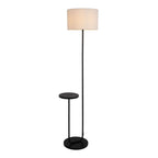 Näve Staande lamp met tafel - Zwart 157cm