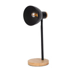 Marie Bureaulamp - Zwart Metaal Hout E14