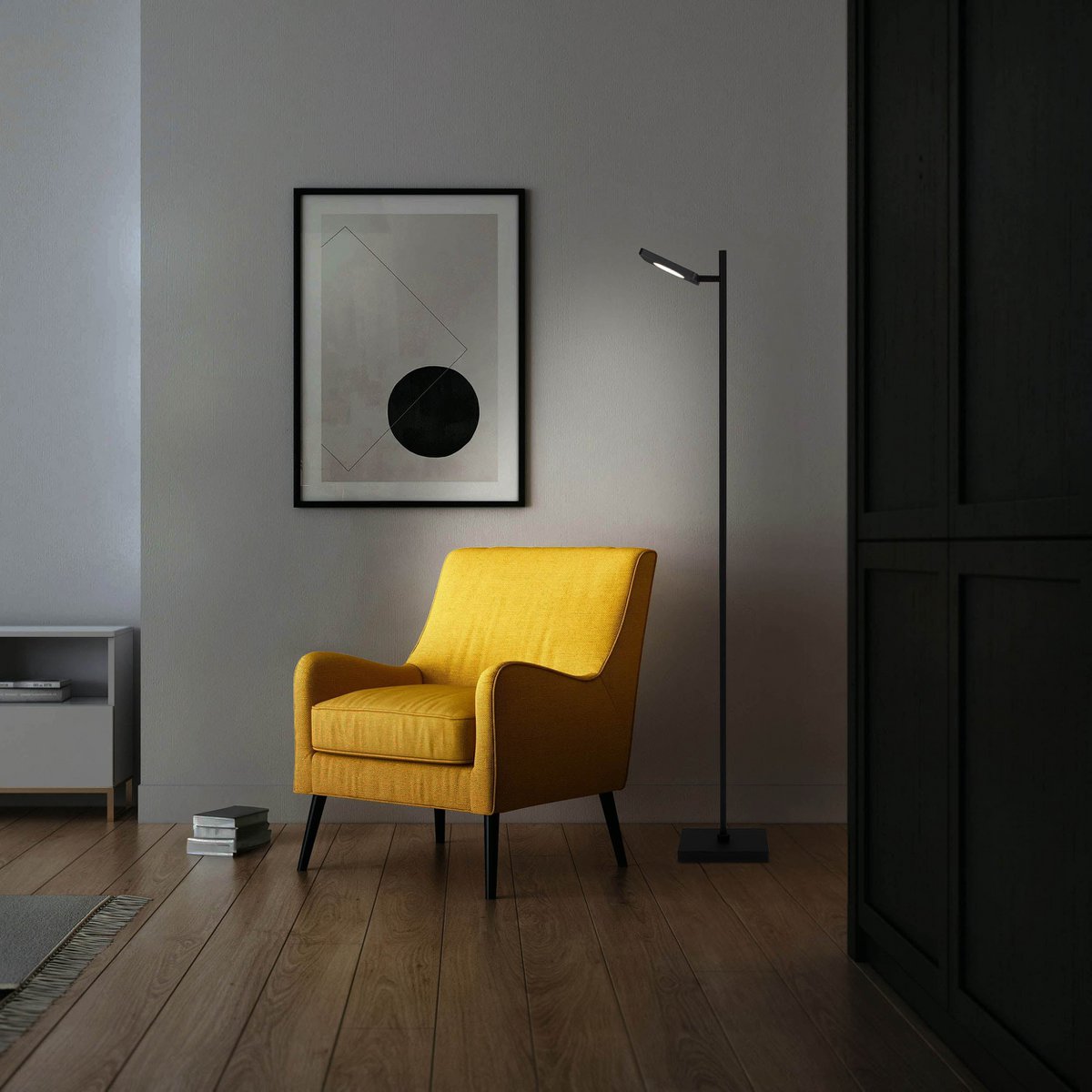 Näve Lupa LED Staande Lamp 135cm Dimbaar