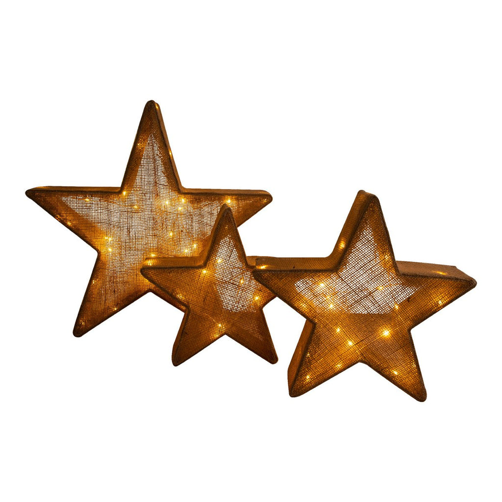 Näve Leuchten LED Sterren Set 3st - Bruin 50cm Decoratieve