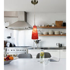 Näve Hanglamp Rot Metaal Glas 40W