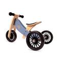 Kinderfeets Tiny Tot Plus 2-in-1 houten loopfiets - Slate Blue