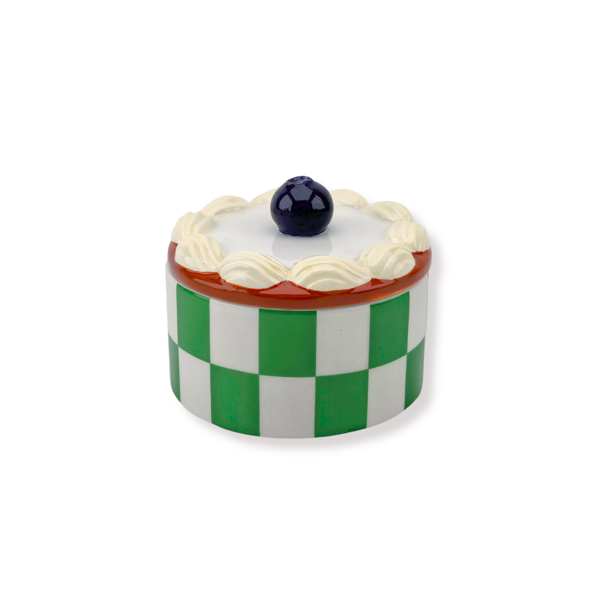 Housevitamin Voorraadpot Tartelette Slagroom - Groen 9x9x7,5cm